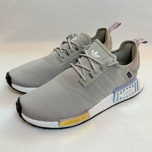 Adidas Women’s NMD R1 Sneakers in Gray and White